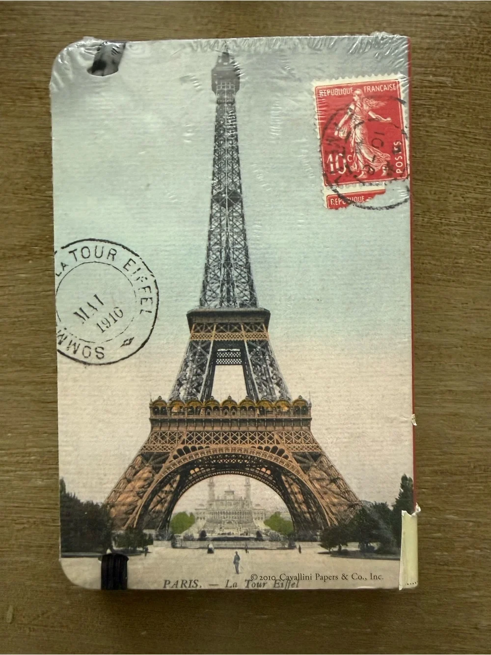 Eiffel Tower Lined Page Notebook w/ elastic closure